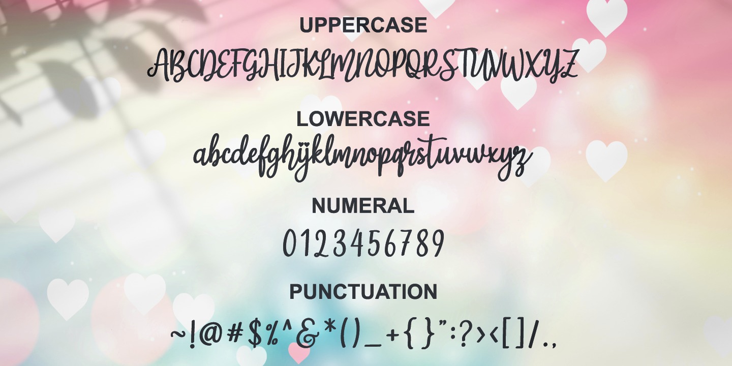 Example font Magic Love #5